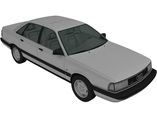 Audi 200 Sedan (1983) 3D Model