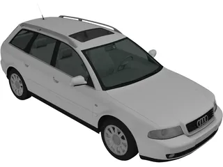 Audi A4 Avant (1999) 3D Model