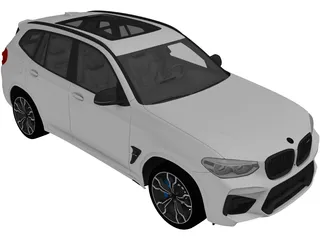 BMW X3M Competition (2020) 3D Model