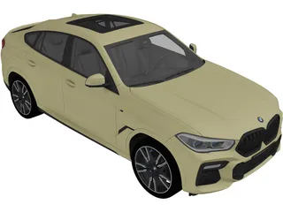 BMW X6 M50i (2020) 3D Model