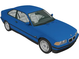 BMW 318i Coupe (1993) 3D Model