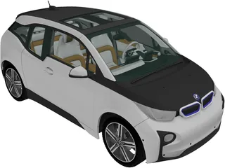 BMW i3 Coupe (2014) 3D Model