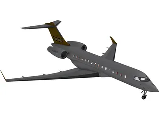 Bombardier Global 6000 3D Model