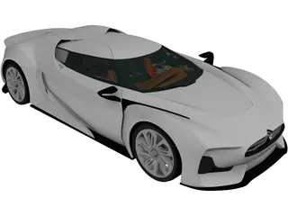 Citroen GT (2008) 3D Model