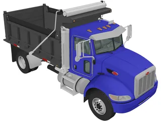 Peterbilt 340 Dump Truck (2009) 3D Model