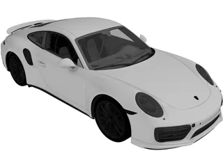 Porsche 911 Turbo S (2016) 3D Model