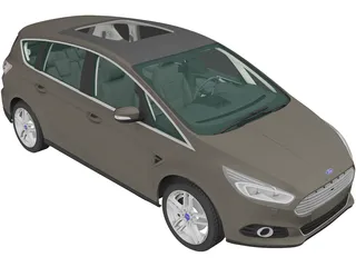 Ford S-Max (2015) 3D Model