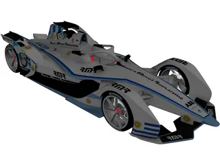 Formula E Gen2 3D Model