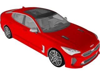 Kia Stinger GT (2022) 3D Model