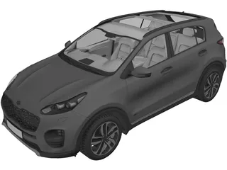 Kia Sportage (2020) 3D Model
