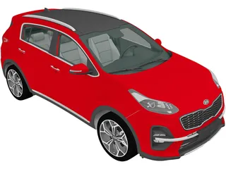 Kia Sportage (2019) 3D Model