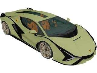 Lamborghini Sian (2020) 3D Model