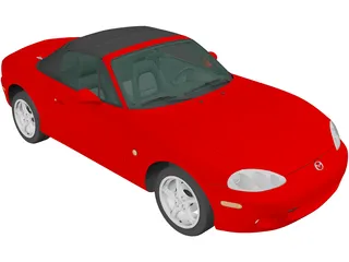 Mazda MX-5 Convertible (1998) 3D Model