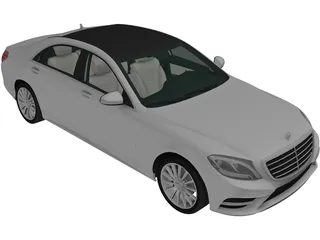 Mercedes-Benz S-class (2014) 3D Model