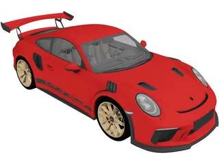 Porsche 911 GT3 RS (2019) 3D Model