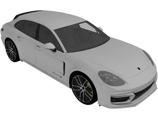 Porsche Panamera 4 E-Hybrid Sport Turismo (2021) 3D Model