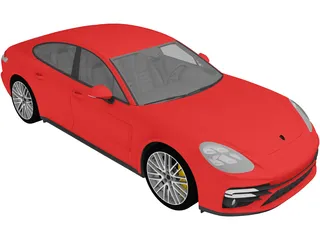 Porsche Panamera Turbo S (2021) 3D Model