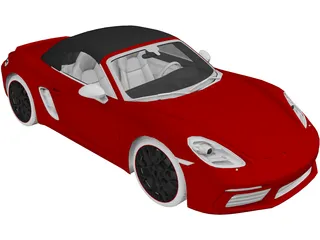 Porsche 718 Boxster S (2017) 3D Model