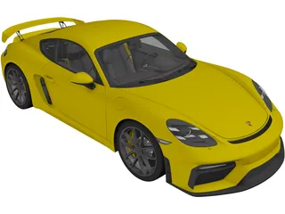 Porsche 718 Cayman GT4 (2020) 3D Model