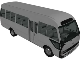 Toyota Coaster (2014) 3D Model