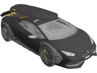 Lamborghini Huracan Sterrato (2023) 3D Model