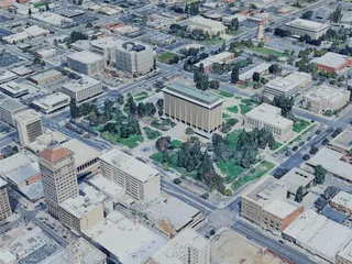 Fresno City, CA, USA (2024) 3D Model