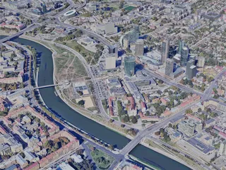 Vilnius City, Lithuania (2023) 3D Model