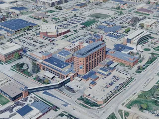 Cedar Rapids City, USA (2024) 3D Model