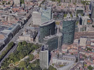 Brussels City, Belgium (2023) 3D Model