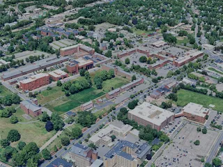 Springfield City, MA, USA (2024) 3D Model