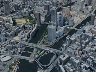 Osaka City, Japan (2024) 3D Model