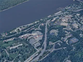 Poughkeepsie City, NY, USA (2023) 3D Model