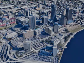 Jacksonville City, USA (2024) 3D Model