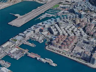 Gibraltar City, UK (2023) 3D Model