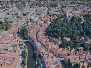 Ljubljana City, Slovenia (2023) 3D Model