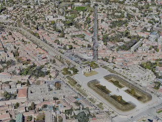 Montpellier City, France (2023) 3D Model