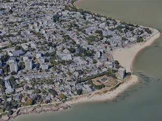 Saint-Nazaire City, France (2023) 3D Model