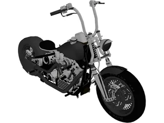 Harley-Davidson Knucklehead 3D Model