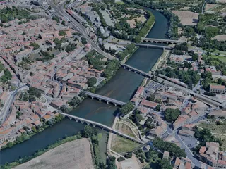 Beziers City, France (2022) 3D Model