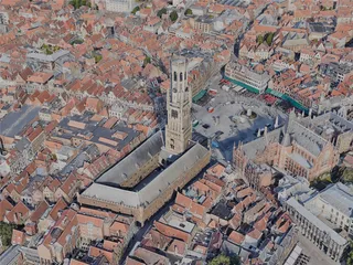 Bruges City, Belgium (2022) 3D Model