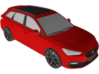 Seat Leon Sportstourer (2022) 3D Model