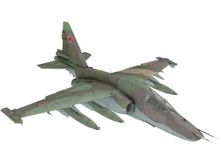 Sukhoi Su-25 Frogfoot 3D Model