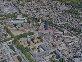 Charleroi City, Belgium (2022) 3D Model