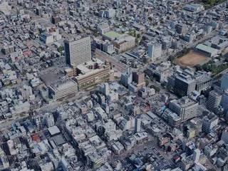 Fukui City, Japan (2023) 3D Model