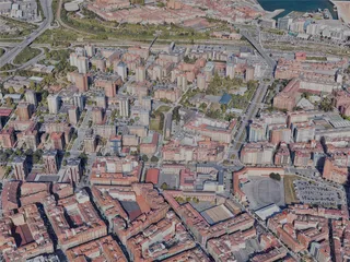 Gijon City, Spain (2023) 3D Model