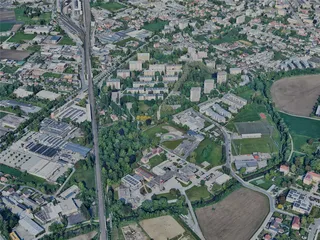 Klagenfurt am Worthersee City, Austria (2023) 3D Model