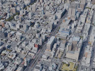 Okayama City, Japan (2023) 3D Model