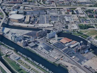 Buffalo City, NY, USA (2024) 3D Model