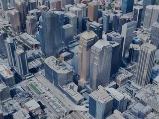 Calgary City, AB, Canada (2024) 3D Model