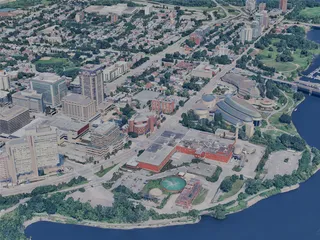 Ottawa City, ON, Canada (2024) 3D Model